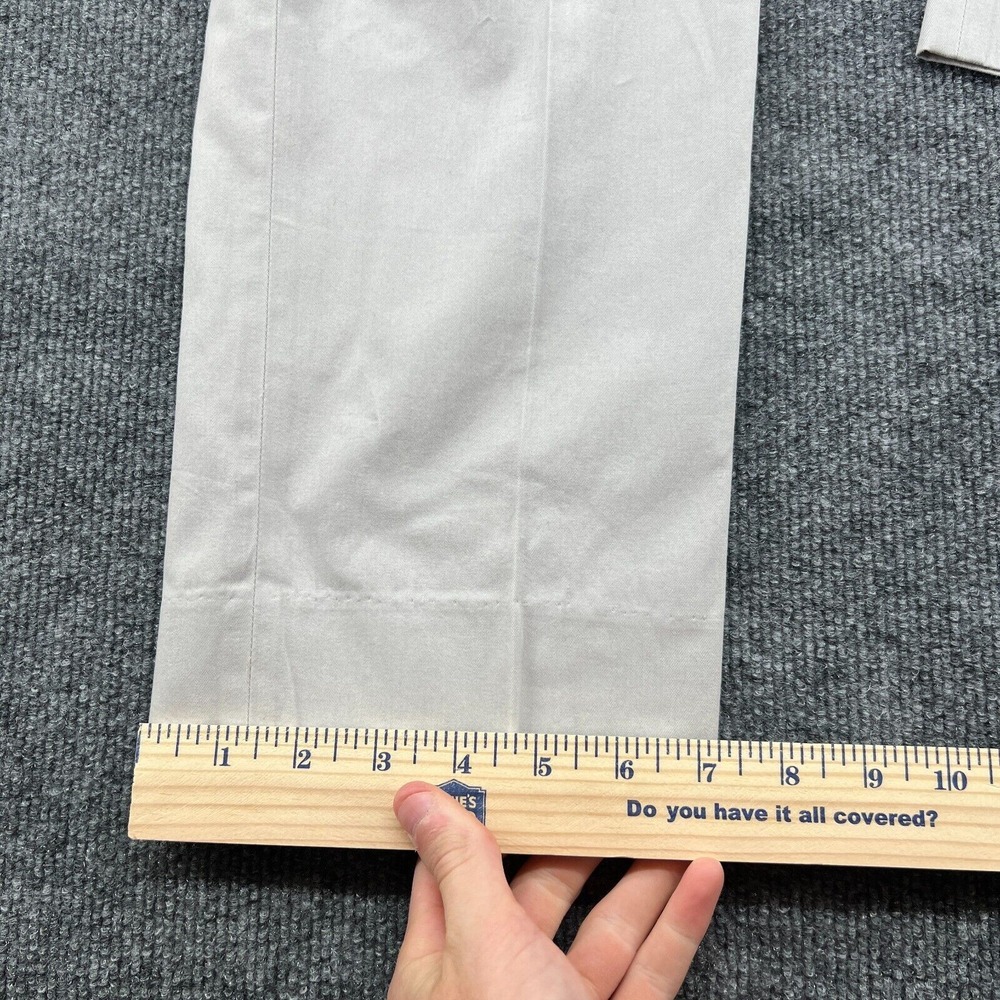 GTA Pants Men's 34x30 Slim Fit Solid Cotton Flat Front Chinos - Picture 8 of 13